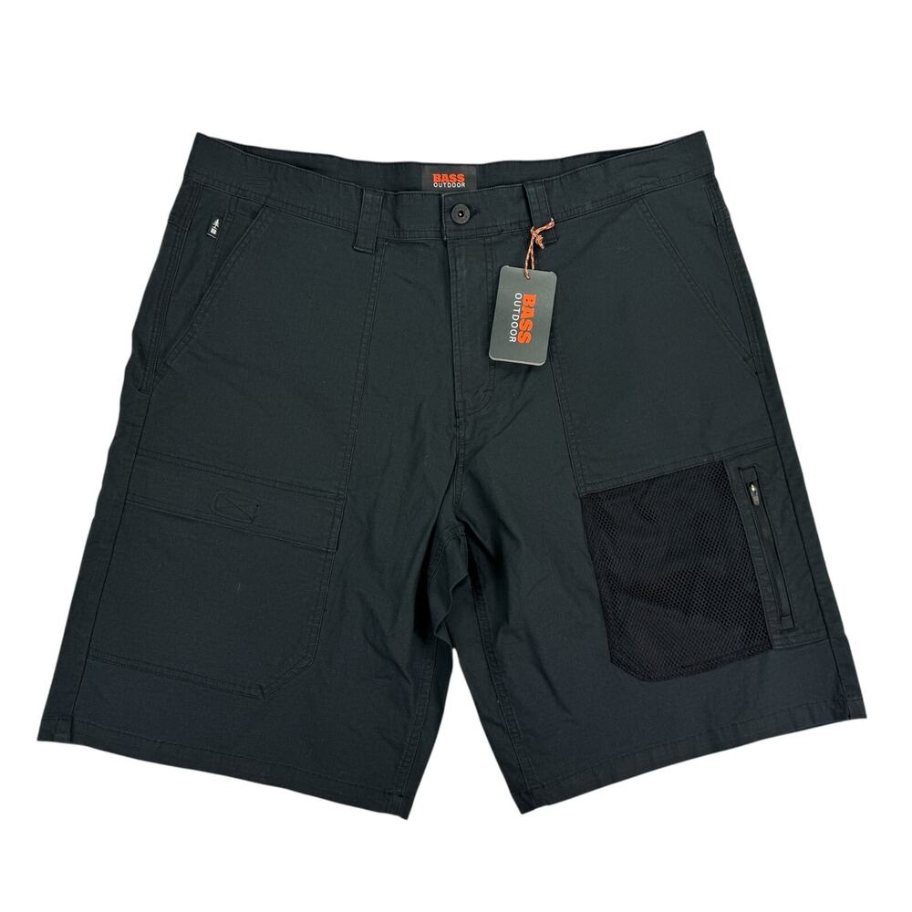 Bass Outdoor Mens Explorer Cargo 11" Shorts Black 40